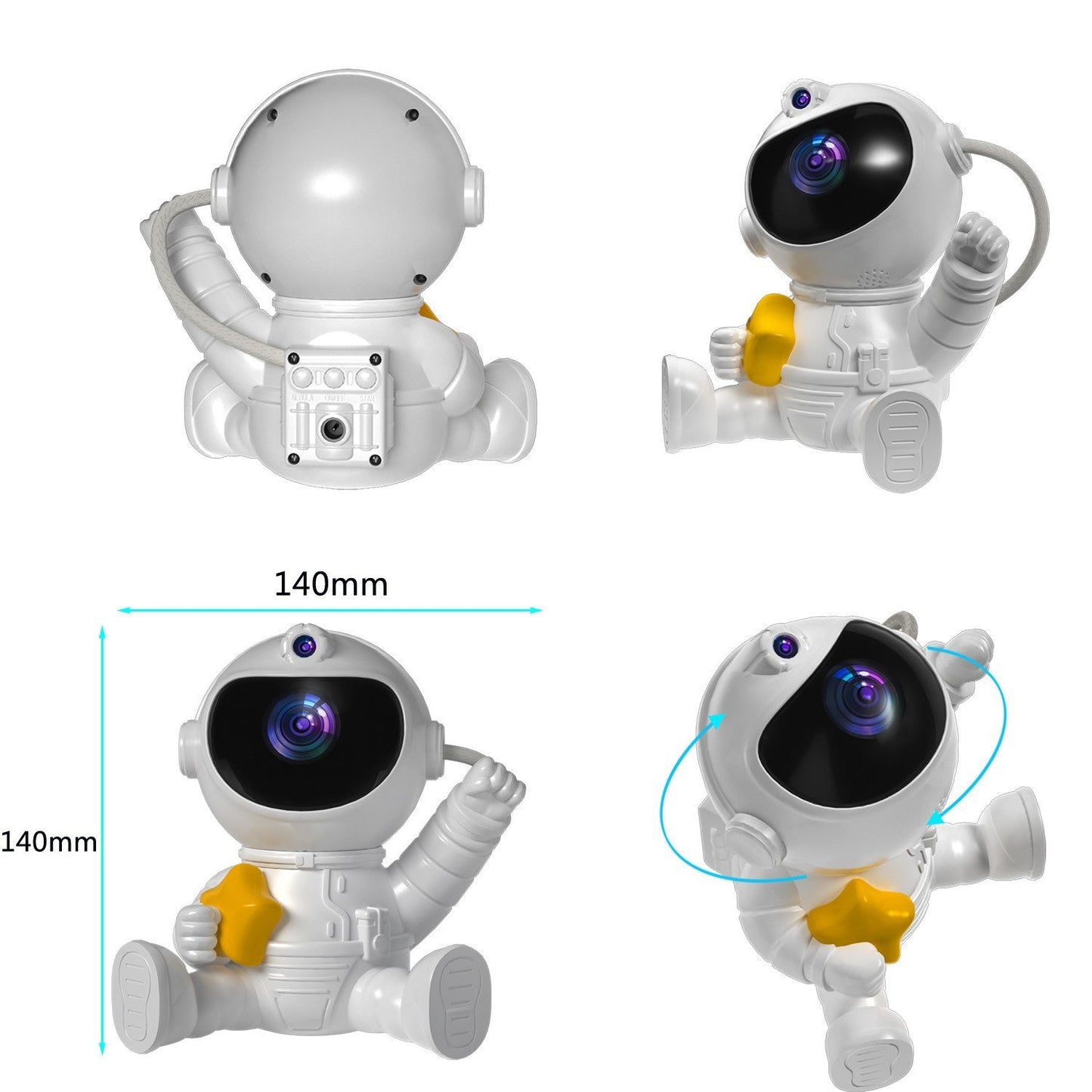 Astronaut galaxy projector night lamp for kids - Stellaries