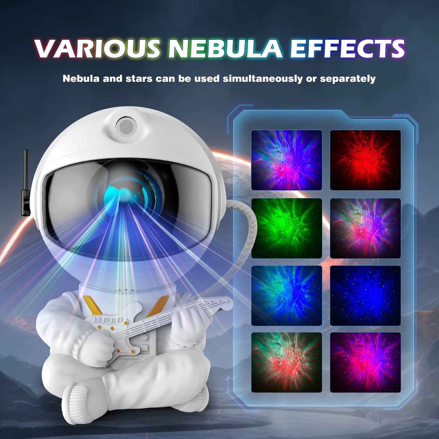 Astronaut Galaxy Projector Night Light for kids - Stellaries