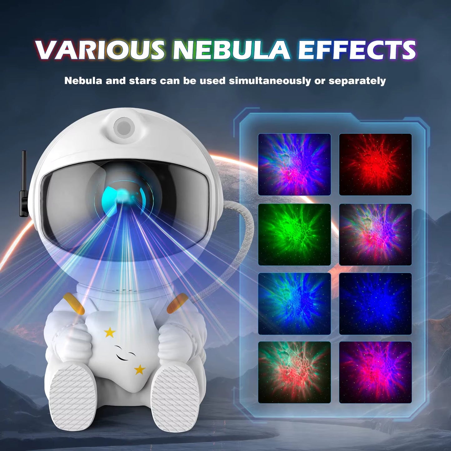 Astronaut Galaxy Projector Night Light for kids - Stellaries